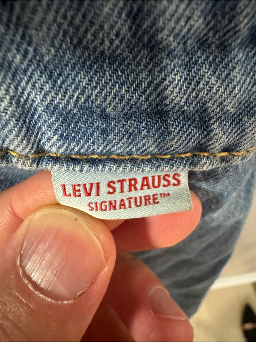 Levi Strauss Signature Women’s Denim Shirt Dress Short Sleeve Size M - Picture 7 of 10